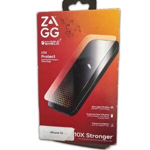 NIB ZAGG InvisibleShield Screen Protector for iPhone 15